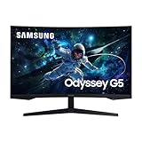 Samsung Odyssey G55C Curved Gaming Monitor, 32 Zoll, Bildschirm mit VA-Panel,...