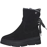 s.Oliver Damen Winterstiefel ohne Absatz Gefüttert Vegan, Schwarz (Black), 38...