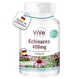 Echinacea 400 mg - 90 Kapseln - hochdosiert und vegan - Sonnenhut | Qualität...