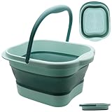 Fußbad Faltbares 15L Fußbadewanne mit Massagefunktion, Fussbad für entspannte...