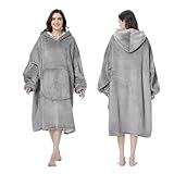 MOKANI Kuscheldecke mit Ärmeln und Kapuze Hoodie Decke, Decken Hoodie Decke mit...