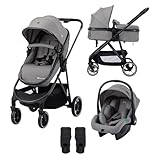 Bebeconfort Breeze Trio, Baby Kinderwagen 3 in 1 mit Kindersitz, 0-22 kg (0-4...