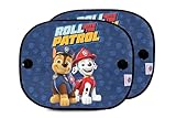Paw Patrol Set mit 2 mikroperforierten Auto-Sonnenblenden mit den Figuren Chase...