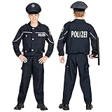 'POLIZIST' (jacket, pants, hat) - (116 cm / 4-5 Years)
