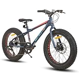HILAND 20 Zoll Kinder Mountainbike, 7 Gang Fat Tires Mountainbike, Double...