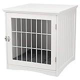 TRIXIE Hundehütte Indoor Home Kennel 48T x 51B x 51H cm weiß – komfortable...