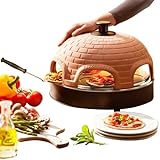 Emerio Pizzaofen PIZZARETTE das Original handgemachte Terracotta Tonhaube mit...