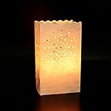 50 Stück Lichttüten candle bags Papiertüten für Teelichter und Kerze mit...