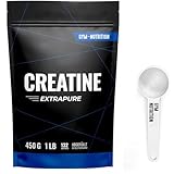 Creatine Monohydrat Pulver 450g - Ultra Reines Kreatin Monohydrat mit Vitamin B6...