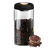 NEXROLA Kaffeedose 1800 ml – Vakuum-Kaffeedose aus Borosilikatglas...