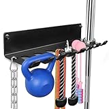 BRTGYM Gym Rack Organizer, Home Gym Zubehör Aufhänger, Wandhalterung Haken...