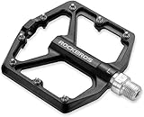 ROCKBROS Fahrradpedale, CNC-Gefräste 9/16-Zoll Flat Pedale aus Aluminium,...