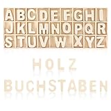 Freyeeti 130 Stück Holzbuchstaben Set Lagerung in Tablett, 5 Sätze...