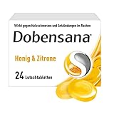 Dobensana Honig und Zitrone Lutschtabletten 1,2mg/0,6mg – Halstabletten zur...