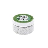 AROMANDISE Sand Halterung Räucherstäbchenbox, Silikat verkohlt, weiß, 7 x 7 x...