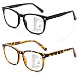 Amorays 2er Pack Gleitsichtbrille Progressive Multifokale Lesebrille...