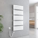 EMKE Handtuchheizkörper Elektrisch 1320x600 mm, Badheizkörper Elektrisch mit...