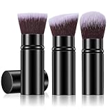 LXUEJIE 3 Einziehbarer Rougepinsel, Puderpinsel in 3 Verschiedene Formen Kabuki...