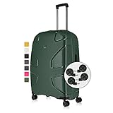 IMPACKT Hartschalenkoffer IP1 mit 4 Rädern aus recyceltem Material mit...