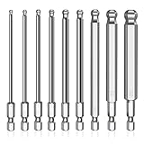9 stück Hex Schraubendreher Bit Satz Lang, Kugelkopf Sechskant Schraubendreher...