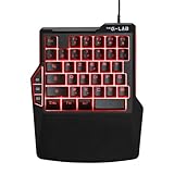 The G-Lab Keyz Thorium – Gamer-Tastatur mit einer Hand – 38 Tasten – Mini...