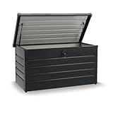 Juskys Metall Aufbewahrungsbox Limani 380 Liter - Outdoor Box - wasserdicht,...