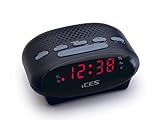 iCES ICR-210 Uhrenradio - Radiowecker mit 2 Weckzeiten - PLL FM -...