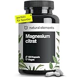 Magnesiumcitrat – 360mg elementares Magnesium pro Tagesdosis – 180 vegane...