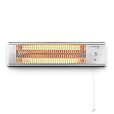 TROTEC Terassenheizstrahler Infrarot IR 1200 S – Heizleistung 600 W / 1200 W...