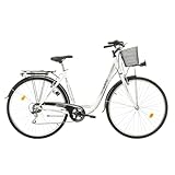 Multibrand Probike 28 Zoll City Fahrrad ALU Rahmen 7 Gang, Korb, Fahrrad-Licht,...
