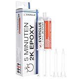 EVERGLUE 5 Minuten Epoxy 25g Doppelspritze, Zweikomponentenkleber, Epoxy Kleber...