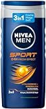 NIVEA MEN Sport Duschgel (250 ml), pH-hautfreundliche Pflegedusche mit...
