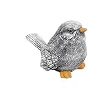 stoneandstyle Steinfigur Kleiner Vogel Hansi, massiver Steinguss, Frost- und...