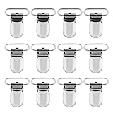 QIXINHANG 12x Schnuller Clips Metall Schnullerketten Baby Clip Ersatz für...