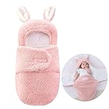 Funmo Pink Baby Schlafsack, Babyschlafsack Neugeborene,Ultra-Soft Plüsch...