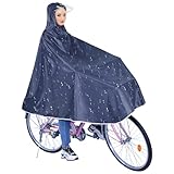 Vaileal Regenponcho Fahrrad, Wiederverwendbar Regenmantel Regencape Fahrrad mit...