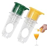 2 Stück Zitronenpresse, Zitruspresse Manuell, Limettenpresse Lemon Squeezer,...