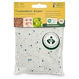 GRÜNSPECHT Traubenkern-Kissen 12x12cm, Wärmekissen für Babys & Kleinkinder,...