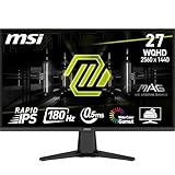 MSI MAG 275QF 68.6 cm WQHD Gaming Monitor - 2560x1440 Rapid IPS Panel, 180Hz /...