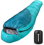 Bessport Schlafsack Winter Outdoor, 10 °C - 7 °C Mumieschlafsack für 3-4...