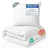 Blumtal Kinder Bettdecke und Kissen Set - Bettwäsche 135x200 Kinder +...