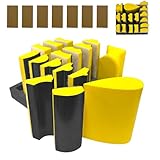 16 Teiliges Handschleifblock Set, Professionelles Klett-Schleifpad-Set mit...