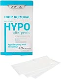 Velvetic hypoallergen Kaltwachsstreifen Set für den Körper, Gesicht, Intim,-...