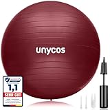 unycos - Gymnastikball 75 cm Sitzball Trainingsball für Yoga, Fitness,...