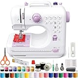 Nähmaschine Anfänger mit 12 Stichmustern Nähzubehör-Set, und zwei...