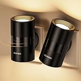 AUVON Nachtlicht Steckdose mit Bewegungssensor & Dämmerungssensor (90°...