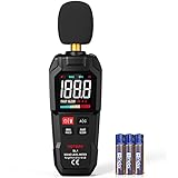 Schallpegelmesser, Digitaler Tragbarer Schallpegelmesser 30 dB bis 130 dB mit...