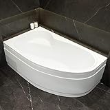 AQUADE Eckbadewanne Mainz Links 170x100cm Komplettset inkl. Untergestell,...