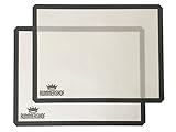 Rummershof Silikon Backmatten BPA-frei (2er Set): Silikonmatte groß (30x40 cm)...