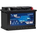 NRG Premium Autobatterie 12V 72AH 700A/EN Batterie ersetzt 65AH 68AH 70AH 74AH...